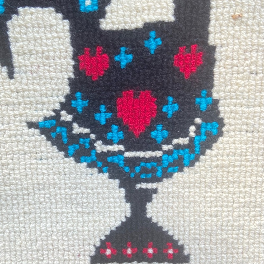 Vintage Portugal Rooster Textile Wall Hanging Folk Art - Picture 8 of 14